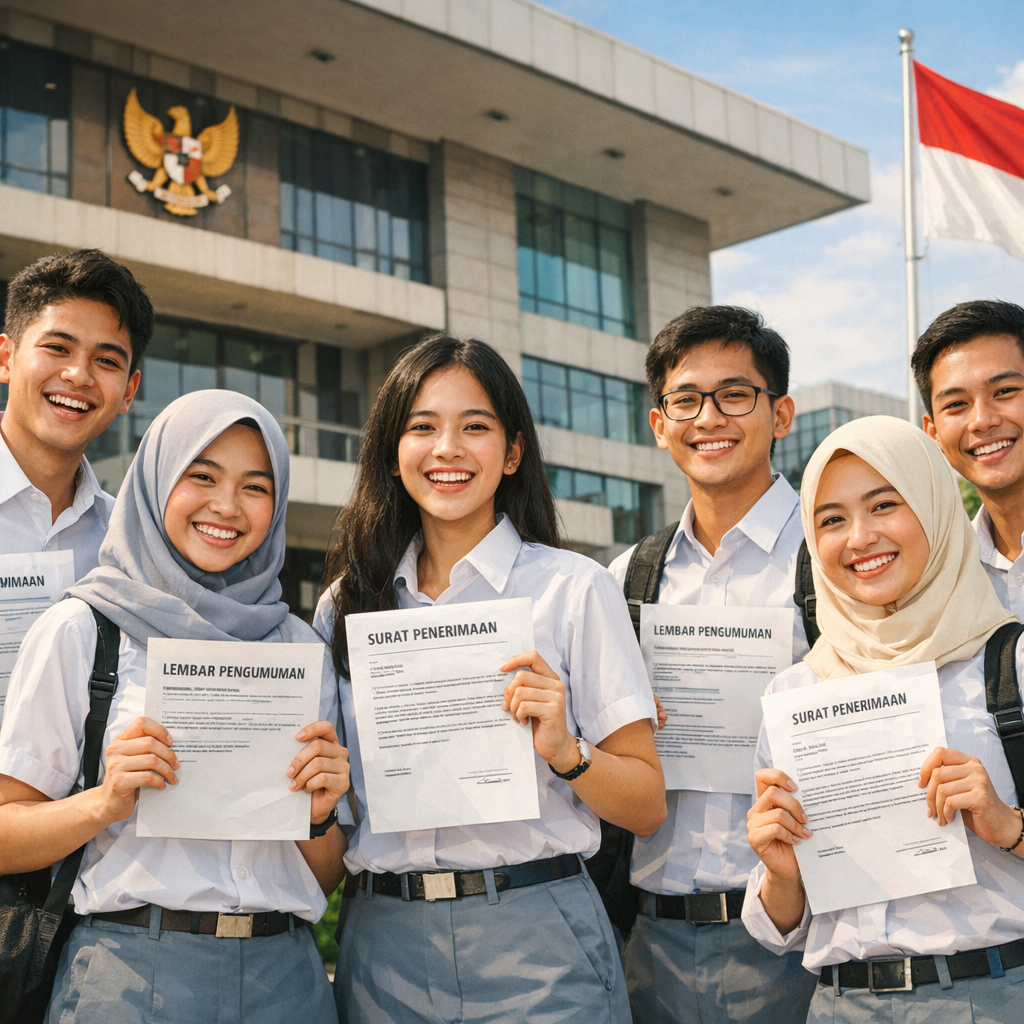 Ilustrasi lulusan SMA Indonesia mendaftar SPMB PKN STAN 2026