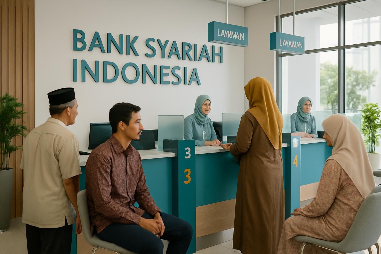 Suasana layanan keuangan syariah di Aceh dengan masyarakat lokal