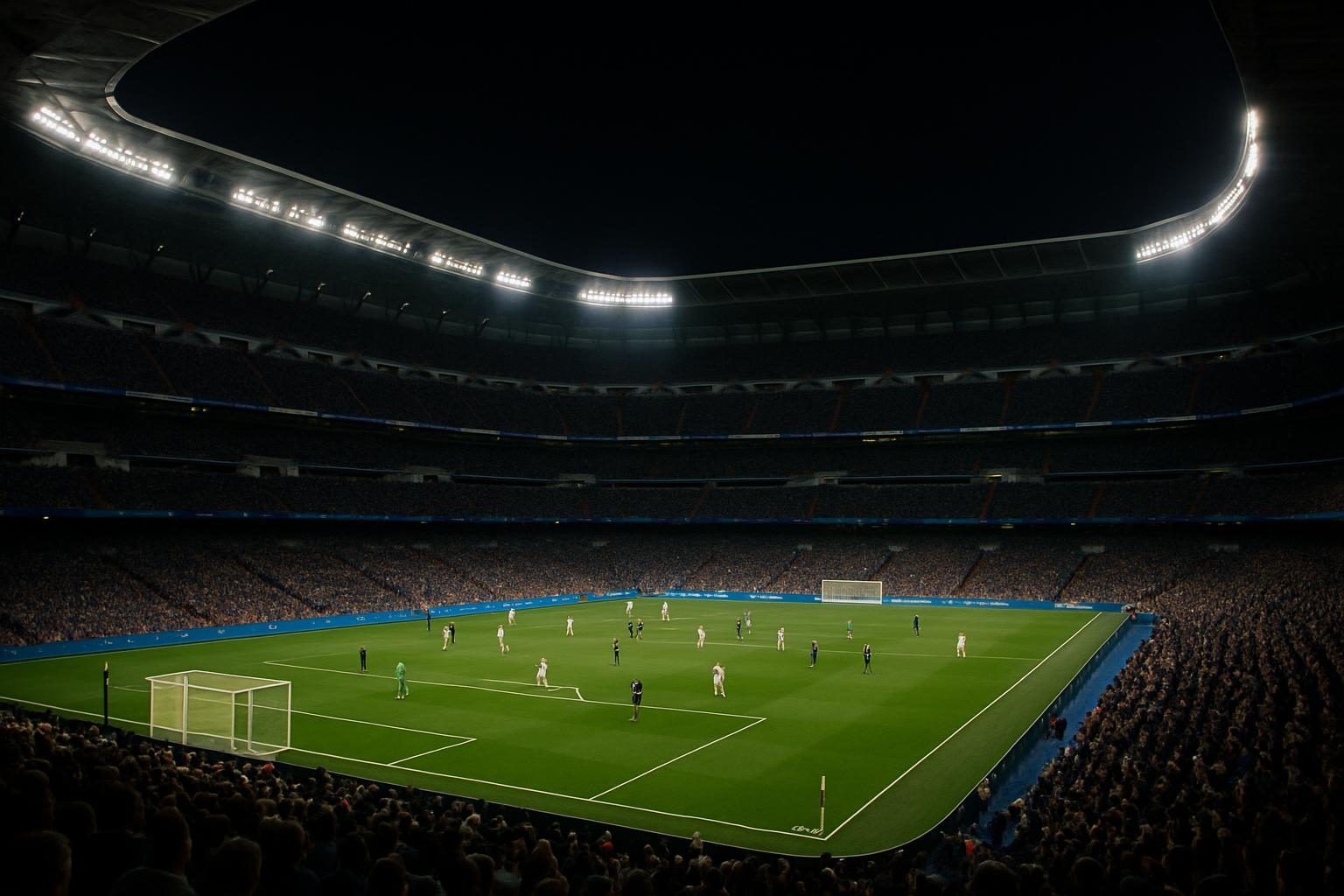real madrid vs sevilla laga La Liga di Stadion Santiago Bernabeu