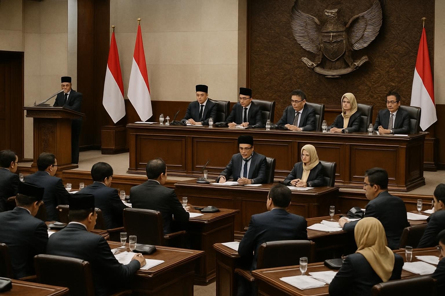 Sidang DPR membahas RUU Ketenagakerjaan di Indonesia